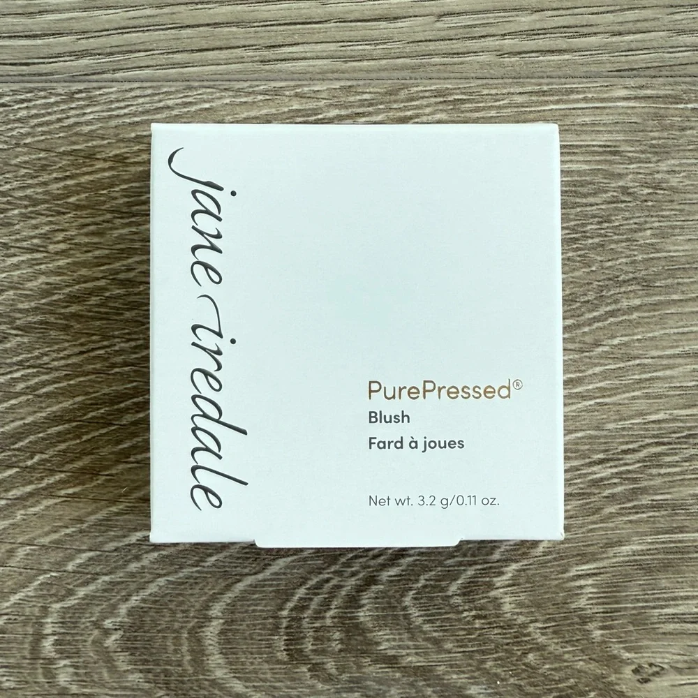 🆕 Jane Iredale PurePressed Sunset Shimmer Blush Compact - Guava w/Gold Shimmer